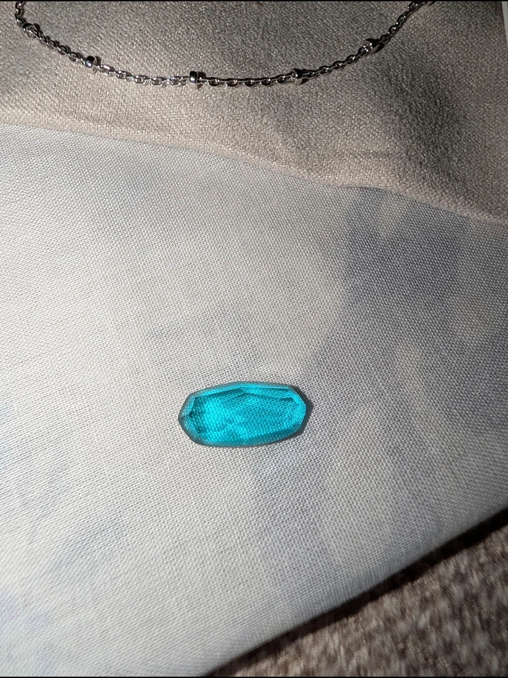 Kendra Scott Color Bar Silver Locket Necklace with Stones